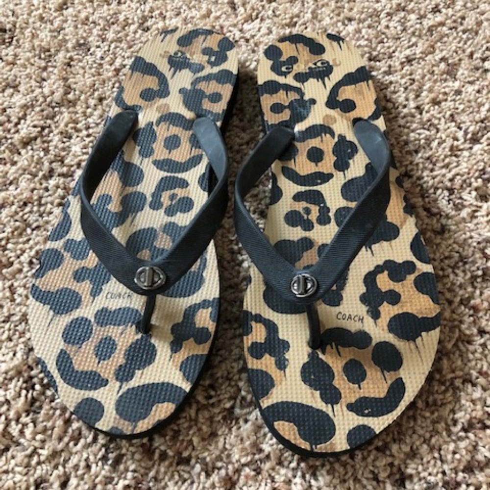 Coach sandals/flip-flops size 10